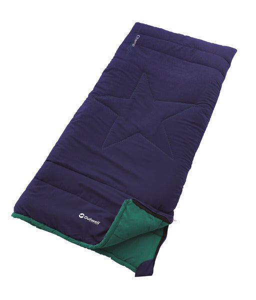 OUTWE Deckenschlafsack CHAMP Kids, ocean blue 150x70cm