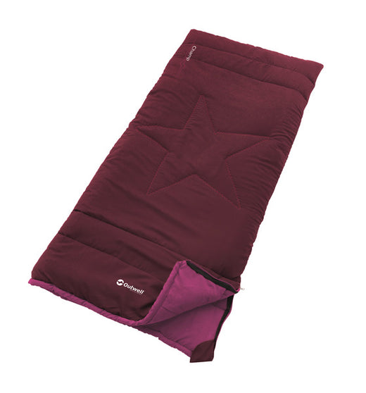 OUTWE Deckenschlafsack CHAMP Kids, deep red 150x70cm