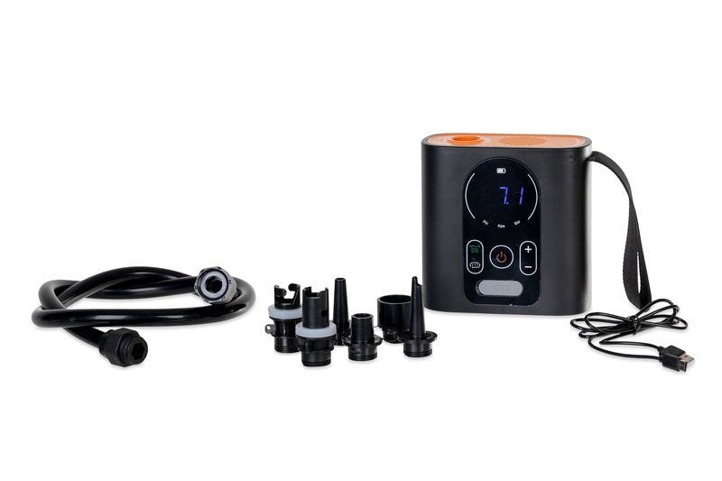 Akku-Luftpumpe, bis 22PSI, aufladbar, LCD-Display, 2500mAh Lithium-Bat