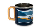Edelstahl Tasse SPIRIT HOLIDAY TRAVEL mit Holz-Griff, 350ml