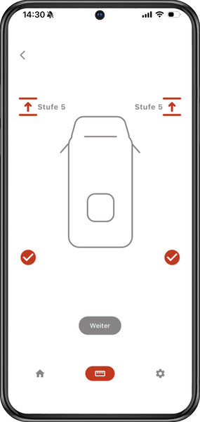 Level 9 Keilhöhensystem mit App inkl. Tragetasche