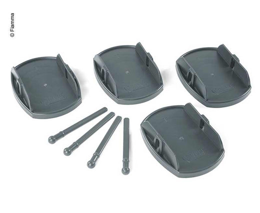 Fiamma Plates Pro Trageplatten 4St. Tragkraft 650kg/St grau