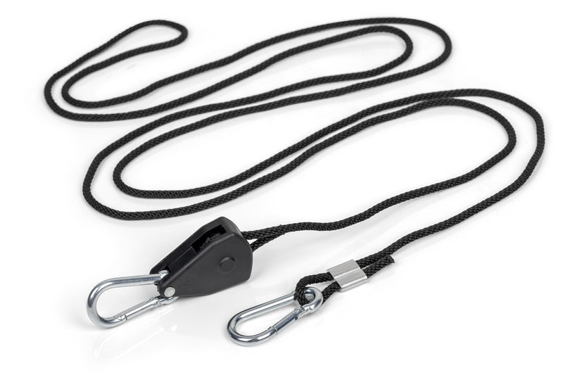 JetRope Schnellspannschnur mit Karabinerhaken, Länge 2m Ã4mm, schwarz