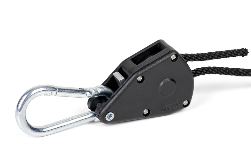 JetRope Schnellspannschnur mit Karabinerhaken, Länge 2m Ø4mm, schwarz