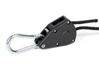 JetRope Schnellspannschnur mit Karabinerhaken, Länge 2m Ø4mm, schwarz