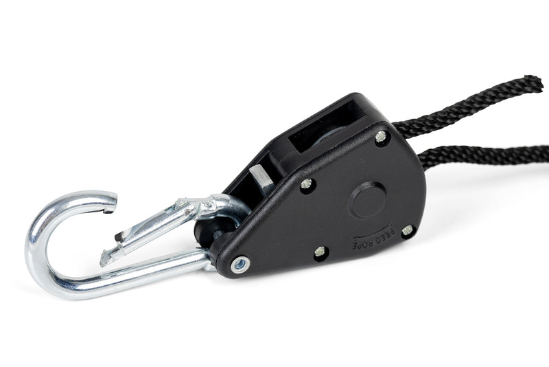 JetRope Schnellspannschnur mit Karabinerhaken, Länge 2m Ø4mm, schwarz