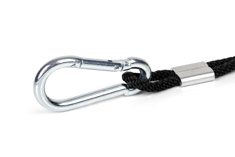 JetRope Schnellspannschnur mit Karabinerhaken, Länge 2m Ø4mm, schwarz