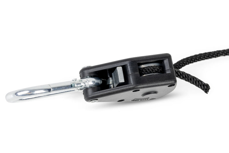 JetRope Schnellspannschnur mit Karabinerhaken, Länge 2m Ø4mm, schwarz