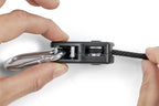 JetRope Schnellspannschnur mit Karabinerhaken, Länge 2m Ø4mm, schwarz