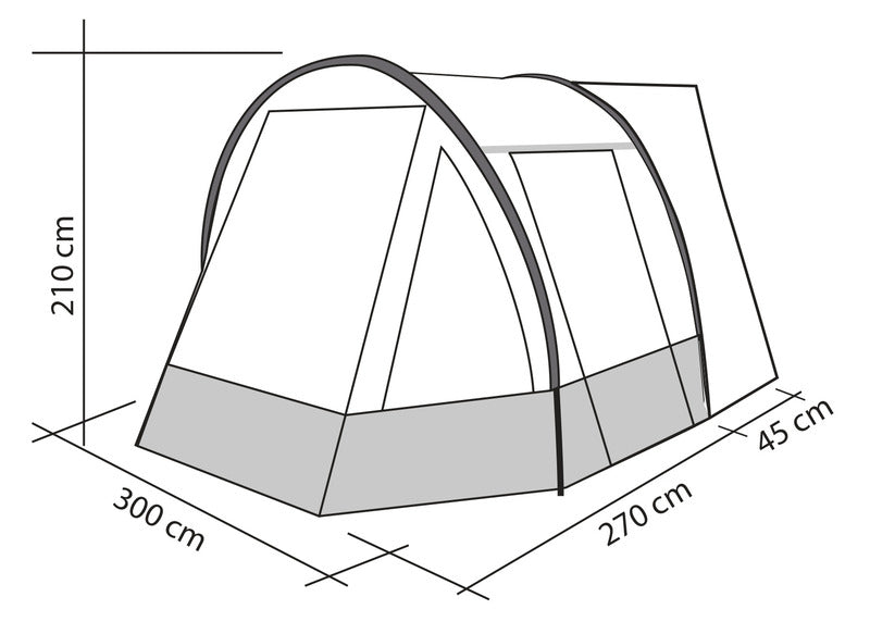 Anbauhöhe 180-200cm