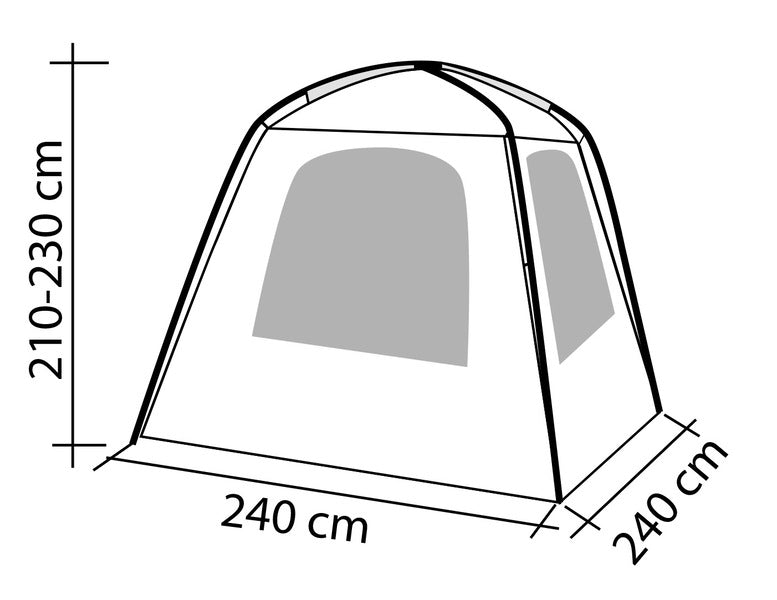 Universal-Heckzelt für Minicamper und Vans