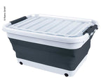 Aufbewahrungsbox mit Deckel und Rollen, 65l faltbar