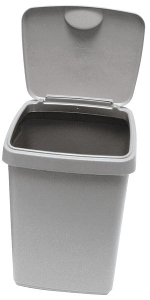 Klappdeckeleimer 10L, grau, 251x217x326mm