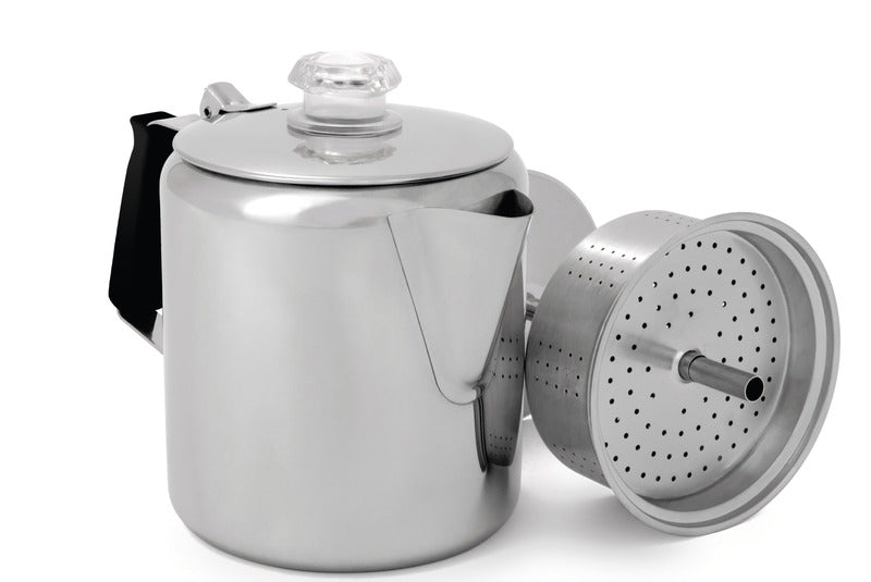 GSI Perkolator, 0,9l, 6 Tassen, Edelstahl