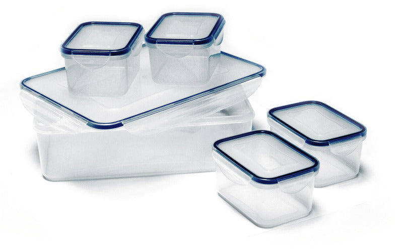 Vorratsdosen / Frischhaltedosen Set transparent mit Deckel, 5-teilig
