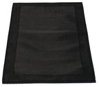 Platzdeckchen 2er Set, 30x45cm, schwarz