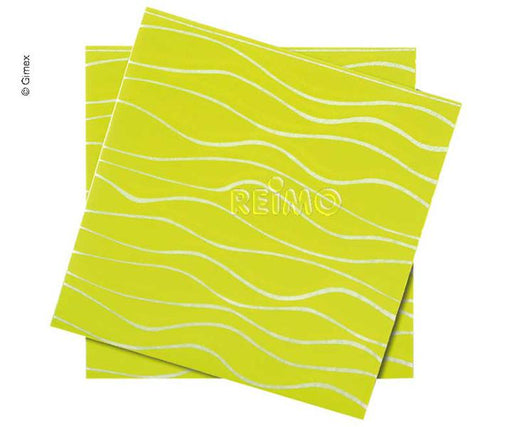 GIMEX Servietten, lime, Gr.165x165mm, 20 Stück
