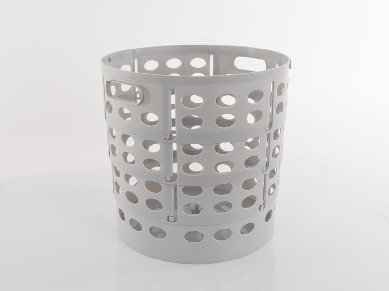 faltbarer Korb, grau Ã¸31,5/35cm, H 11/34,5cm