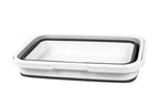 faltbarer Korb mit Henkel 45x27xcm H7/27,5cm, TPR+PP, weiÃ/grau
