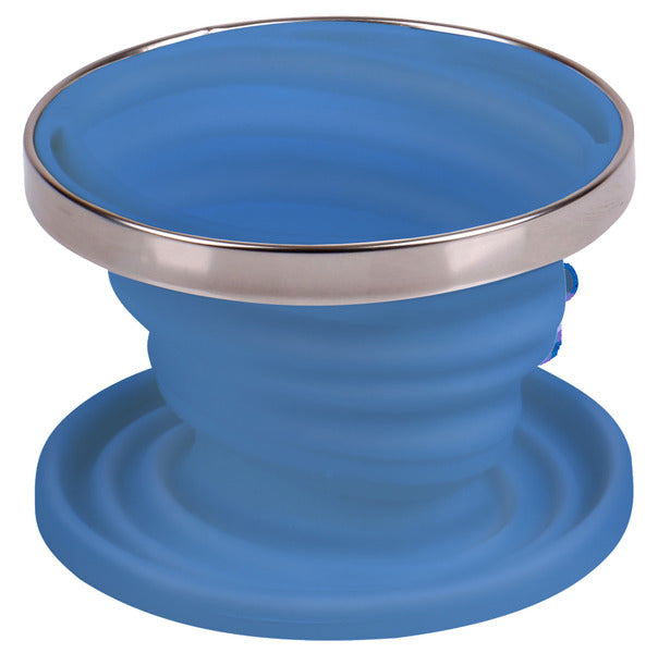 Silikon Kaffeefilterhalter, faltbar, Ã11cm, Hellblau