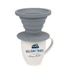 Silikon Kaffeefilter, faltbar, ø11,5cm dunkelgrau