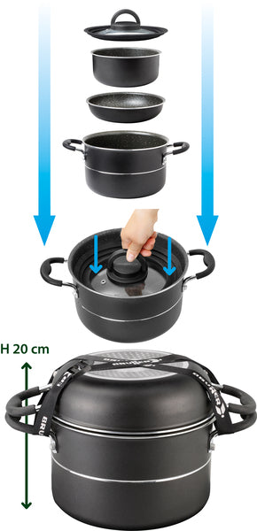 Für fast alle Herdarten geeignet - Auch für Induktion - Mit VacuBlock-System