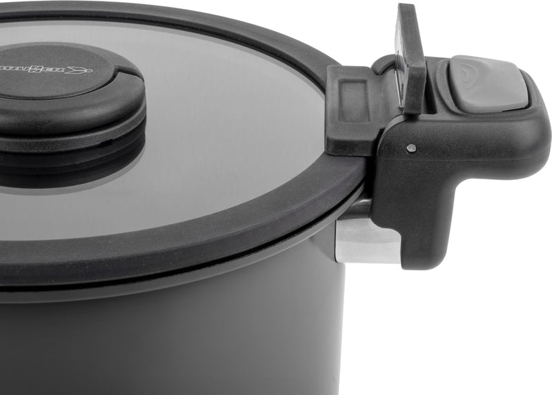 Brunner Schnellkochtopf QUIKPOT, Aluminium, Farbe:schwarz, 5L
