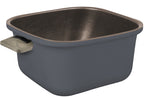 Topfset TORRALTA SQUARE 6-tlg,20x15cm,20x5cm,16x12cm+2 Deckel, Griff