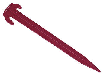 UMEFA Zelthering aus Kunststoff rot, 30cm lang 5 Stück