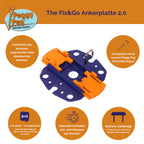 Fix&amp;Go Anker Platte - 1er Set