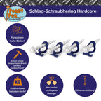 Schlagschraubhering Hardcore Peggy - 4er Set