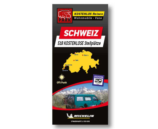 MICHE Michelin Stellplatzkarte Schweiz - kostenlose Stellplätze