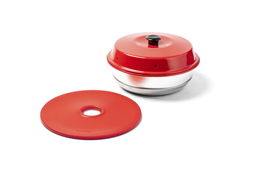 Omnia Silikon-Deckel für Camping Backofen Omnia 2L und Maxi 3L,Farbe:Rot