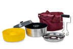 Omnia Backofen Kit Maxi Reimo exklusiv, Deckel grau, Silikonform gelb