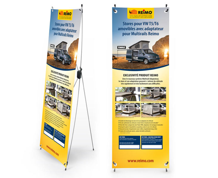 X-Banner Motiv: T5 Multirail Adapter Thule, FranzÃ¶sisch