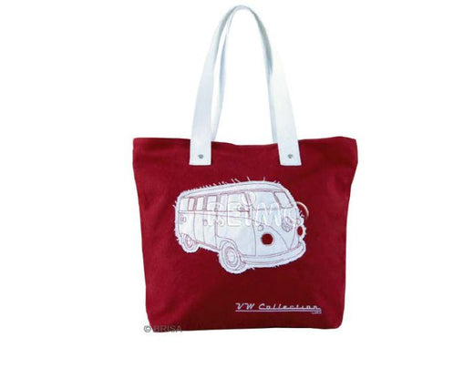 VWCOL VW Collection Canvas Shopper Bag - Rot - 40 x 35 x 10 cm