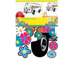 VWCOL VW Collection T1 Bulli Bus Wandtattoo - Flower