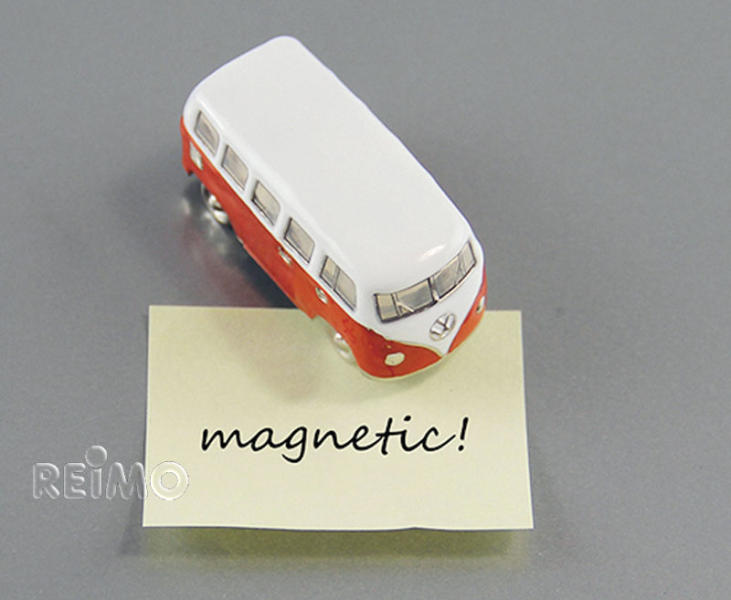 VW Collection Bulli T1 3D Mini Modell orange mit Magnet