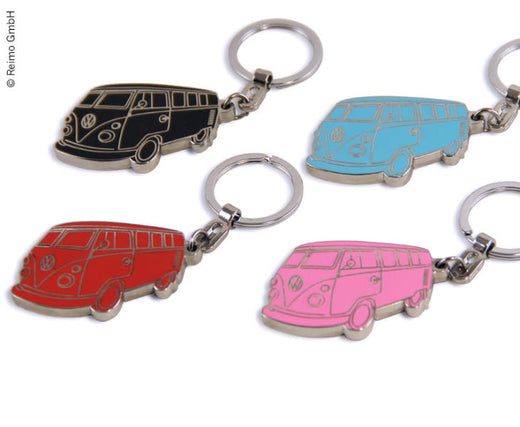 VWCOL VW Collection Bulli-Schlüsselanhänger, rot, 10x3,5x0,4cm