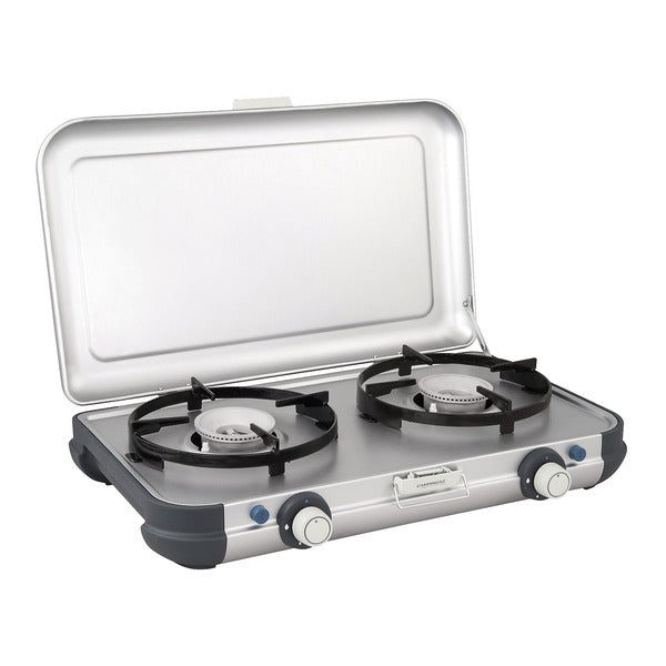 <p>Camping Kitchen 2 CV, Piezo Zündung inkl. Schlauch u. Regler</p>