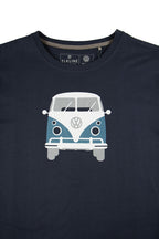 T-Shirt Herren "Bulli Front" VW, Größe S, dunkelblau, 100% Baumwolle