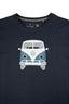 T-Shirt Herren "Bulli Front" VW, Größe S, dunkelblau, 100% Baumwolle