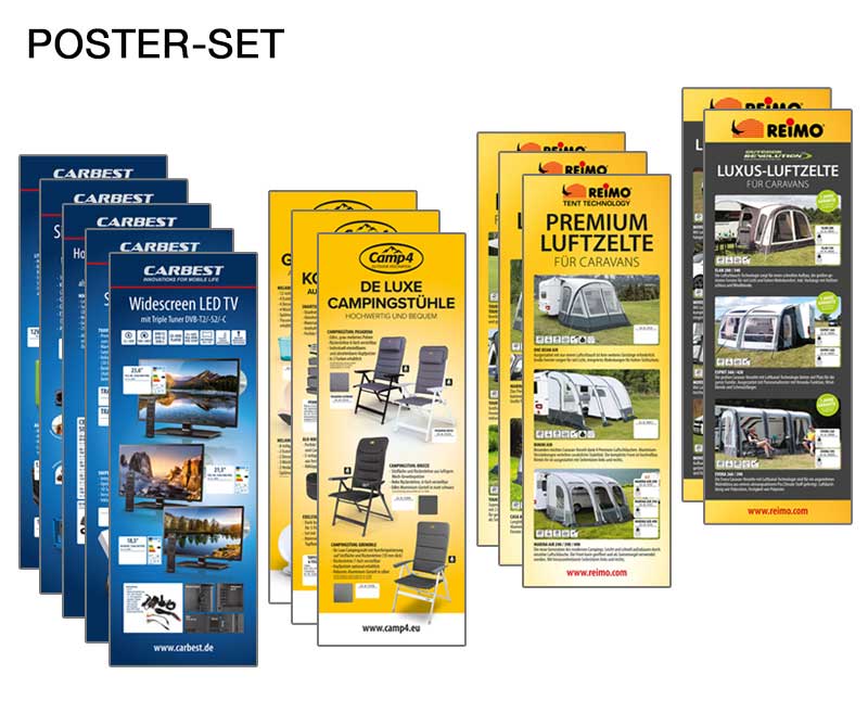 Poster Set Deutsch, 13 Poster, MaÃe 420x1189mm