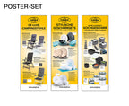 Poster Set Deutsch, 13 Poster, Maße 420x1189mm