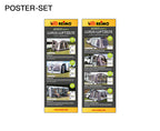 Poster Set Deutsch, 13 Poster, Maße 420x1189mm