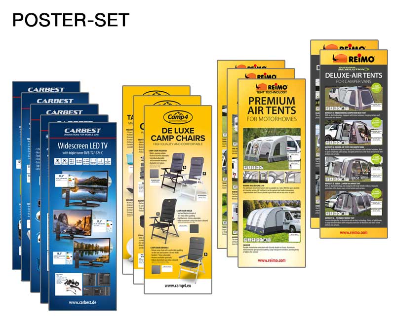 Poster Set Englisch, 13 Poster, MaÃe 420x1189mm