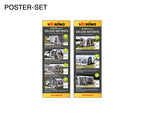 Poster Set Englisch, 13 Poster, Maße 420x1189mm