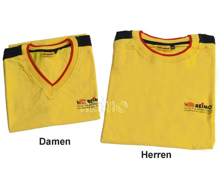 Reimo T-Shirt Herren, gelb, Größe L