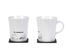 Magnet-Henkeltasse Porzellan Motiv WOHNMOBIL, 2 Stück, 270ml ADRIA