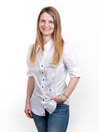 Damenbluse Kurzarm, 36, weiß, Adria